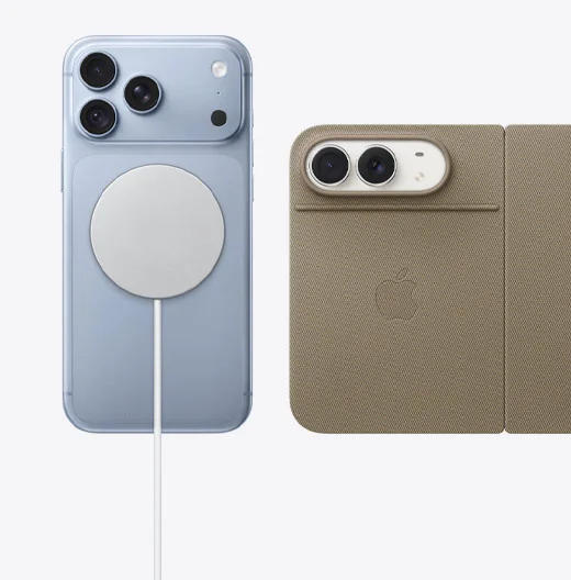موديلات iPhone جديدة تعرض اكسسوارات مثل شاحن MagSafe ومحفظة مع مسند